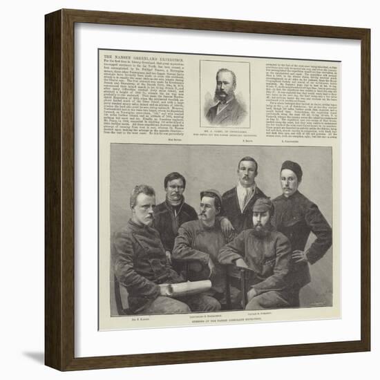 The Nansen Greenland Expedition-null-Framed Giclee Print