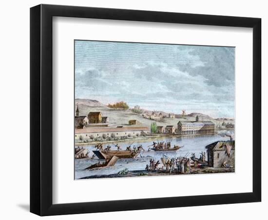 The Nantes Drowning, Reign of Terror, 1793-French School-Framed Giclee Print