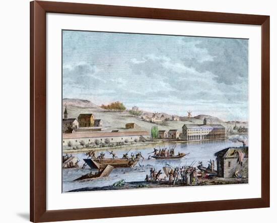The Nantes Drowning, Reign of Terror, 1793-French School-Framed Giclee Print