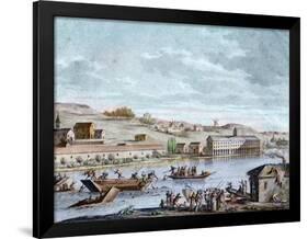 The Nantes Drowning, Reign of Terror, 1793-French School-Framed Giclee Print