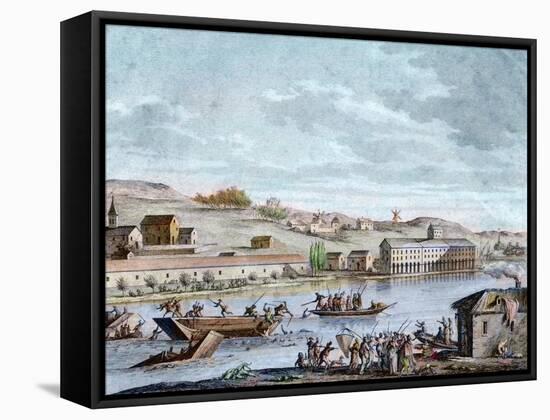 The Nantes Drowning, Reign of Terror, 1793-French School-Framed Stretched Canvas