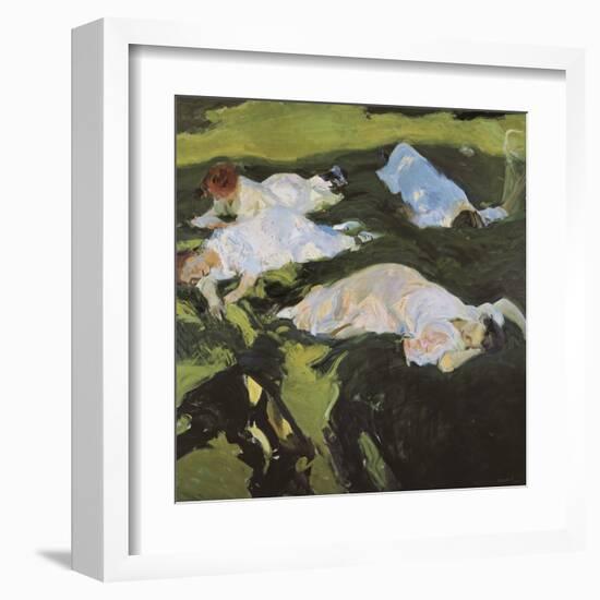 The Nap-Joaquín Sorolla y Bastida-Framed Art Print