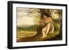 The Nap-Gustave Courbet-Framed Giclee Print