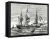 The 'Napoleon' French Steam-Propelled Warship Launched in 1849-null-Framed Stretched Canvas