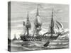 The 'Napoleon' French Steam-Propelled Warship Launched in 1849-null-Stretched Canvas