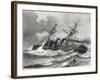 The 'Napoleon Iii' Transatlantic French Liner Launched in 1866-null-Framed Giclee Print