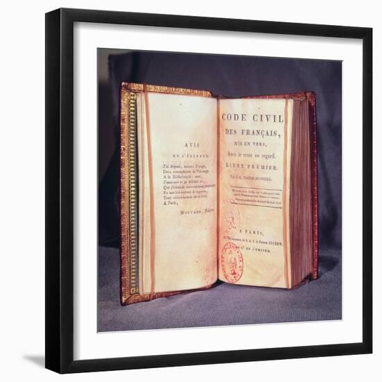 The Napoleonic Code-French School-Framed Giclee Print