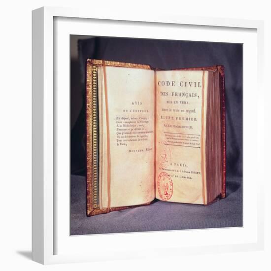 The Napoleonic Code-French School-Framed Giclee Print
