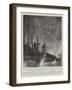 The Narrow Escape of a Submarine from Fire in Portsmouth Harbour-Fred T. Jane-Framed Giclee Print