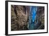 The Narrow Nes Canyon-Alex Mustard-Framed Photographic Print