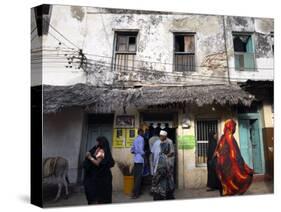 The Narrow Streets of Lamu Town, Lamu, Kenya, East Africa, Africa-Andrew Mcconnell-Stretched Canvas