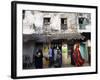 The Narrow Streets of Lamu Town, Lamu, Kenya, East Africa, Africa-Andrew Mcconnell-Framed Photographic Print