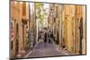 The narrow streets of the old town, Le Panier, Marseille, Bouches du Rhone, Provence, France-Chris Mouyiaris-Mounted Photographic Print