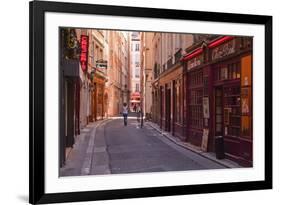 The Narrow Streets of Vieux Lyon, Lyon, Rhone, Rhone-Alpes, France, Europe-Mark Sunderland-Framed Photographic Print