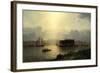 The Narrows and Fort Lafayette, Ships Coming into Port, New York Harbor, 1868 (Oil on Canvas)-Samuel Colman-Framed Giclee Print