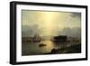 The Narrows and Fort Lafayette, Ships Coming into Port, New York Harbor, 1868 (Oil on Canvas)-Samuel Colman-Framed Giclee Print