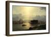 The Narrows and Fort Lafayette, Ships Coming into Port, New York Harbor, 1868 (Oil on Canvas)-Samuel Colman-Framed Premium Giclee Print