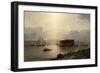 The Narrows and Fort Lafayette, Ships Coming into Port, New York Harbour, 1868-Samuel Coleman-Framed Giclee Print