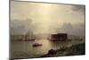 The Narrows and Fort Lafayette, Ships Coming into Port, New York Harbour, 1868-Samuel Coleman-Mounted Giclee Print