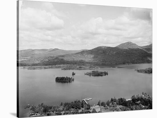 The Narrows from Shelving Rock, Lake George, C.1900-06-null-Stretched Canvas