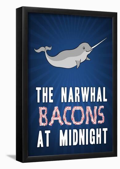 The Narwhal Bacons At Midnight-null-Framed Poster