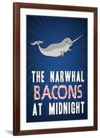 The Narwhal Bacons At Midnight-null-Framed Art Print