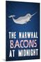 The Narwhal Bacons At Midnight-null-Mounted Art Print