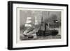 The Nashville Destroying a Federal Merchantman, American Civil War, USA, 1870S-null-Framed Giclee Print