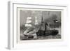 The Nashville Destroying a Federal Merchantman, American Civil War, USA, 1870S-null-Framed Giclee Print