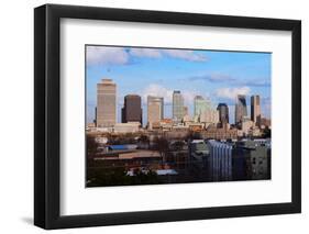 The Nashville skyline as Viewed from the west side and 5 stories above ground-null-Framed Photographic Print