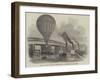 The Nassau Balloon Passing Battersea-Bridge, on its Passage Up the Thames-null-Framed Giclee Print