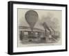 The Nassau Balloon Passing Battersea-Bridge, on its Passage Up the Thames-null-Framed Giclee Print