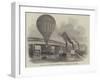 The Nassau Balloon Passing Battersea-Bridge, on its Passage Up the Thames-null-Framed Giclee Print