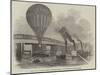 The Nassau Balloon Passing Battersea-Bridge, on its Passage Up the Thames-null-Mounted Giclee Print