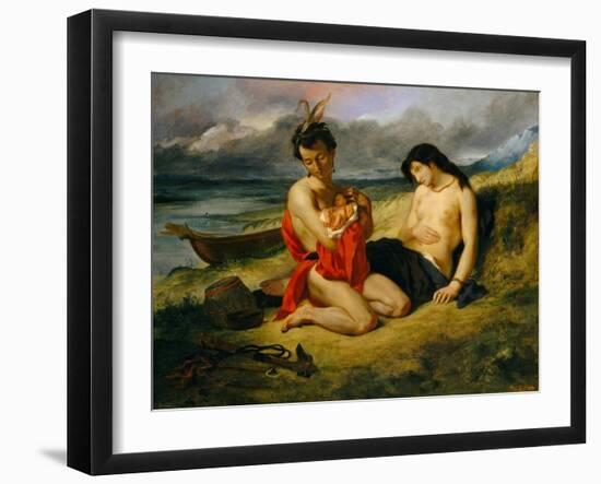 The Natchez, 1823–24 and 1835-Eugene Delacroix-Framed Giclee Print