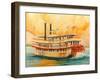 The Natchez Riverboat-Diane Millsap-Framed Art Print