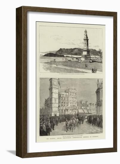 The National Armada Tercentenary Commemoration Memorial at Plymouth-null-Framed Giclee Print