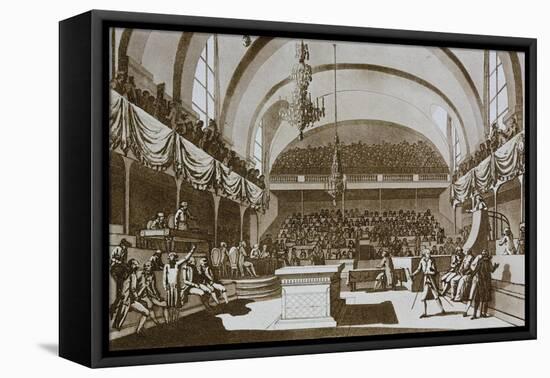 The National Assembly in Paris, 18th Century..Interior-null-Framed Stretched Canvas