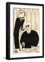 The National Assembly: the Archbishop of Canterbury and Lord Hugh Cecil-Powys Evans-Framed Art Print