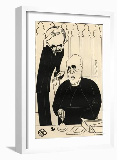 The National Assembly: the Archbishop of Canterbury and Lord Hugh Cecil-Powys Evans-Framed Art Print