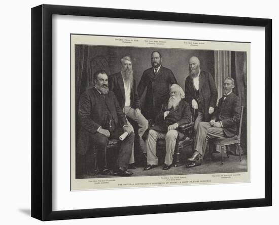 The National Australasian Convention at Sydney, a Group of Prime Ministers-null-Framed Giclee Print