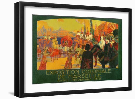 The National Colonial Exhibition, Marseille, April-November 1916, 1922-David Dellepiane-Framed Giclee Print