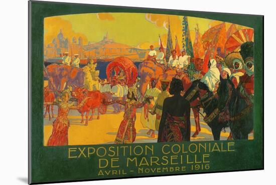 The National Colonial Exhibition, Marseille, April-November 1916, 1922-David Dellepiane-Mounted Giclee Print