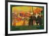 The National Colonial Exhibition, Marseille, April-November 1916, 1922-David Dellepiane-Framed Giclee Print