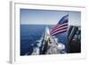 The National Ensign Flies from the Mast Aboard USS Stockdale-null-Framed Photographic Print