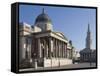 The National Gallery and St. Martins in the Fields, Trafalgar Square, London-James Emmerson-Framed Stretched Canvas