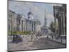 The National Gallery - Trafalgar Square in About 1920, 2008-John Sutton-Mounted Giclee Print