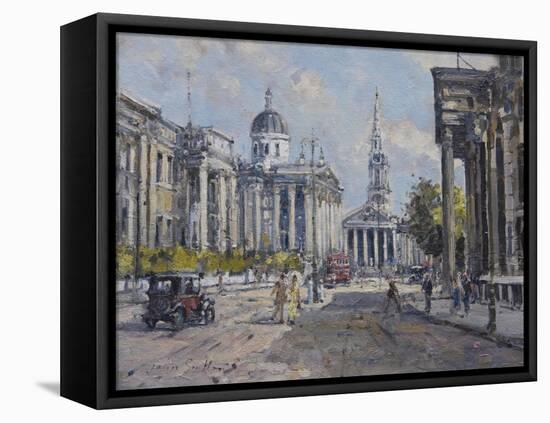 The National Gallery - Trafalgar Square in About 1920, 2008-John Sutton-Framed Stretched Canvas