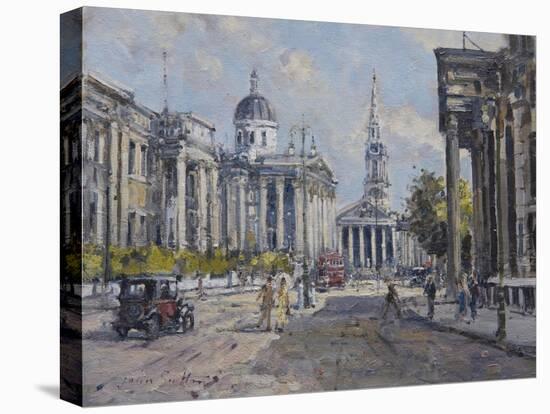 The National Gallery - Trafalgar Square in About 1920, 2008-John Sutton-Stretched Canvas