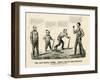 The National Game: Three Outs and One Run, Abraham Winning the Ball, 1860-Currier & Ives-Framed Premium Giclee Print
